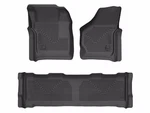 Husky Weatherbeater Floor Liners Fit 99-07 Ford F250-350 Crew FRT/2ND Row 3P Blk. Fixed Price $149.99.