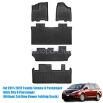 Floor Mats & Trunk Cargo Liners Set Fits 2011-2012 Toyota Sienna 8 Passenger Tpe. Fixed Price $225.19.