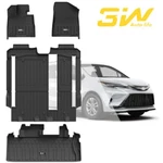 3W Floor Mat And Trunk Liner For Toyota Sienna 8 Seat 2021-2025 Custom Fit. Fixed Price $179.99.