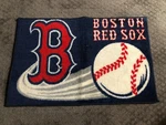 20" 30" Baseball Tufted Rug Boston Red Sox Mat By Northwest Mlb. Fixed Price $30.99.