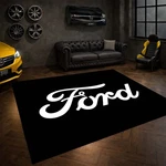 Vintage Ford Script Logo Garage Carpet, Man Cave Automotive Mat. Fixed Price $227.91.