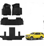 Floor Mats For 2021-2025 Chevy Suburban/gmc Yukon Xl 7SEATS Blk 4 Pcs Only.... Fixed Price $40.00.
