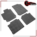 Fits 12-17 Toyota Camry Sedan Floor Mats Black Gray Plaid Checkered Carpet 4PCS. Fixed Price $62.99.