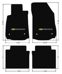 New Black Floor Mats 2014-2020 Chevy Impala Embroidered Bowtie Double Logo Set. Fixed Price $180.99.