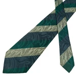 Balenciaga Tie Silk Navy Grey Green Stripe France (us Import Tax Included). Fixed Price $19.50.