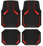 Pic Auto Heavy Duty Rubber Floor Mats, Red Aluminum Film Car Set, Front .... Fixed Price $48.10.