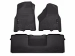 Husky Weatherbeater FRONT/2ND Row Floor Mats 3PC Fits 10-18 Ram 2500/3500 Blk. Fixed Price $149.99.