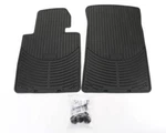 Genuine New Set Of 2 Front Rubber All Weather Floor Mats Black For Bmw E46. Fixed Price $57.43.