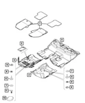 Genuine Mopar Mat Kit-floor Complete 6CE44LXHAA. Fixed Price $88.36.