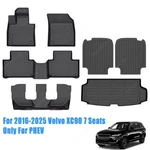 Floor Mats & Trunk Cargo Liner For 2016-2025 Volvo XC90 Phev Seats Tpe 3D 7PCS. Fixed Price $124.49.