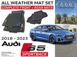 *complete Set* Audi S5 Sportback All-weather Rubber Foot Mats Front + Rear. Fixed Price $270.45.