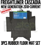 Freightliner Cascadia New Gen 2018-2021 All Weather Rubber Floor Mats Liners. Fixed Price $89.99.