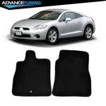 Fits 06-12 Mitsubishi Eclipse 2DR Black Nylon Front Floor Mats Carpets 2PCS. Fixed Price $40.99.