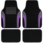 Pass Leather Sporty Floor Mats Carpet,universal Black And Purple. Fixed Price $39.53.