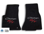 1970-1971 Dodge Challenger 2PC Carpet Front Floor Mats With Rt Logo Ebony. Fixed Price $160.99.