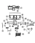 Genuine Mopar Console Mat 68090455AA. Fixed Price $26.52.