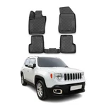 Omac Floor Mats Liner For Jeep Renegade 2015-2024 Black Tpe All-weather Pcs. Fixed Price $70.39.