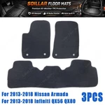 Velour Floor Mats Carpet Set Of For 2013-2018 Nissan Armada Infiniti QX56 QX80. Fixed Price $30.29.