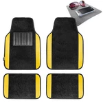 Yellow Carpet Floor Mats For Sedan Suv Van Universal Fitment Free Dash. Fixed Price $32.99.