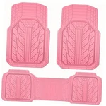 Heavy Rubber Car Floor Mats, Deep Waterproof All Weather, Pink. Fixed Price $58.84.