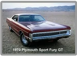 1970 Plymouth Sport Fury Gt Maroon / Fridge Tool Box Magnet. Fixed Price $8.00.