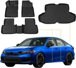 Floor Mats Cargo Trunk Liners Anti-slip Tpe For 2022-2026 Honda Civic Sedan. Fixed Price $104.99.