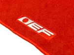 88-91 Honda Civic Crx Ef Custom Fit Floor Mats Non Skid Carpet Set Kit 2 Pc Red. Fixed Price $48.99.