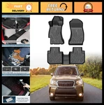 All Weather Floor Mats Subaru Forester 2014-2018, Durable Black Liners Set. Fixed Price $119.99.