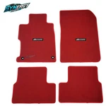 Floor Mats Fit 12-15 Honda Civic Red Nylon Carpets Front Rear Non Slip W/ Emblem. Fixed Price $58.98.