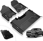 3W Floor Mats & Front Carpet For 2019-26 Dodge Ram 1500 With Storage All Weather. Fixed Price $149.99.