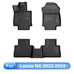 All Weather Floor Mats Liners Rubber Carpet For Lexus NX200T/ NX300/NX300H 2022-. Fixed Price $87.99.