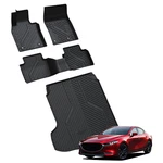 Full Coverage Mats For Mazda 3 2019-2026 Floor Row + Trunk Cargo. Fixed Price $190.00.