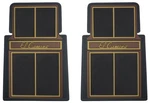Restoparts Saddle Rubber Plasticolor Floor Mat Set 1964-87 El Camino With Logo. Fixed Price $149.98.