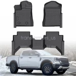 Tpe Front & Rear Floor Mats Liners 3PCS 2024 2025 Ford Ranger Supercrew Cab. Fixed Price $72.49.
