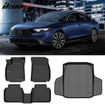 Fits 23-26 Honda Accord 3D Molded Floor Mats Carpet & Rear Trunk Cargo Liner Tpe. Fixed Price $105.99.