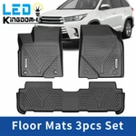 Car Floor Mats For 2014-2019 Toyota Highlander Front + Rear All Weather 3D Liner. Fixed Price $66.70.