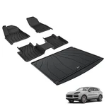 3W Floor Mats & Cargo Liner For Porsche Cayenne 2019-2025 All Weather Tpe. Fixed Price $199.99.