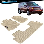 Fits 12-16 Honda Crv Latex Rubber Auto Floor Mats Custom Liner Beige 3PCS. Fixed Price $49.99.