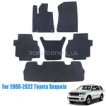 Fits 2008-2022 Toyota Sequoia Front & Rear Replacement Floor Mats Carpet Velour. Fixed Price $40.84.
