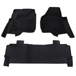 All-weather Black Floor Mats Liner Ford F-250/F-350/F-450 2012-2016 Tpe. Fixed Price $74.40.