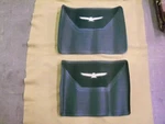 1961-1963 Ford Thunderbird Green Rear Floor Mats, Nos C1SZ-6313106-BAE. Fixed Price $75.00.