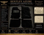 Genuine Bentley Azure Morlands Lambswool Rugs Black Oem UB89021P. Fixed Price $5396.35.