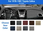 Dashboard Mat Cover For 1978-1981 Toyota Celica (poly Carpet). Fixed Price $75.95.