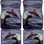 Universal Set (4PCS) Car Floor Mats Rubber Base &face W/cute Dolphins Design. Fixed Price $17.99.