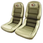 Corvette C3 Embroidered 100% Leather Seat Covers - Collector W/2" Bolster 1982. Fixed Price $1029.99.
