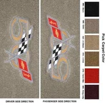 Lloyd Mats Velourtex 50TH Anniversary Corvette Sideways Logo Floor. Fixed Price $138.99.