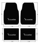 New! 1964-1974 Barracuda Black Floor Mats W/silver 'cuda Embroidered Logo All. Fixed Price $225.99.