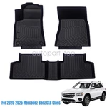 3PCS Front & Rear Floor Mats Liner For 2020-2025 Mercedes-benz Glb Tpe Black 3D. Fixed Price $77.79.