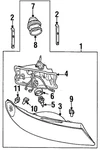 Genuine Ford Composite Headlamp F8OZ-13008-BA. Fixed Price $396.78.