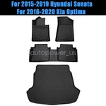 For 2015-2019 Hyundai Sonata 2016-19 Kia Optima Tpe Floor Mats Trunk Cargo Liner. Fixed Price $120.79.
